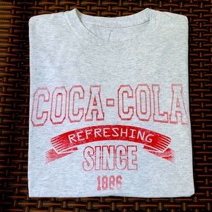 Vintage-Look Graphic Tee: COCA-COLA